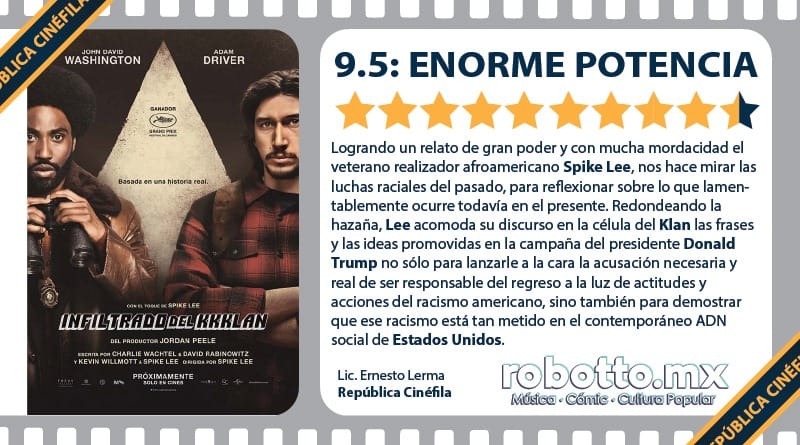 Reseña: El Infiltrado en el KKKlan