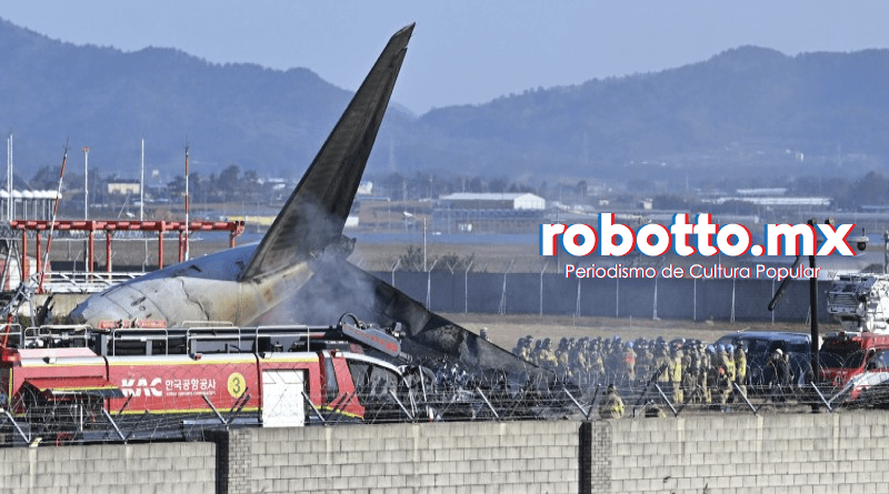 Avión se incendia en aeropuerto de Corea del Sur