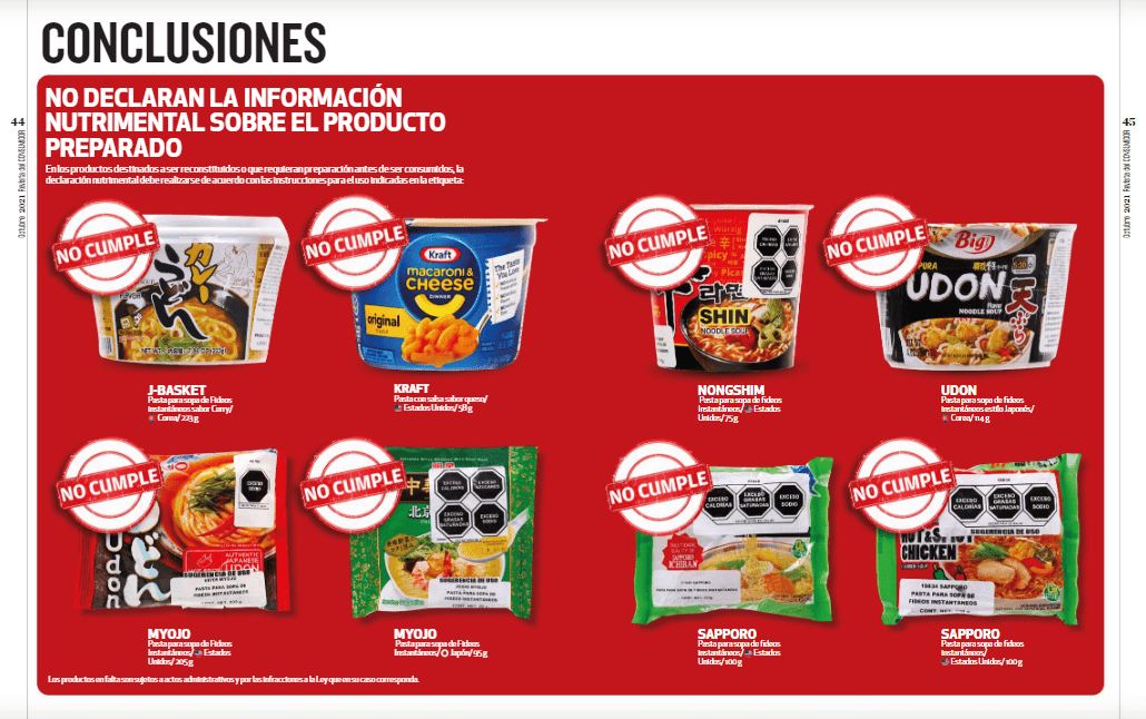 Sopas Instantáneas