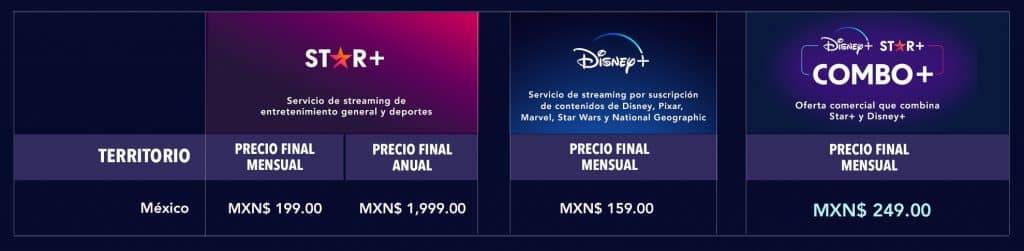 Precios Star´México